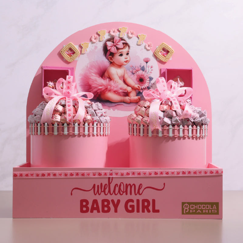 Baby Girl Belgium Chocolate Tray