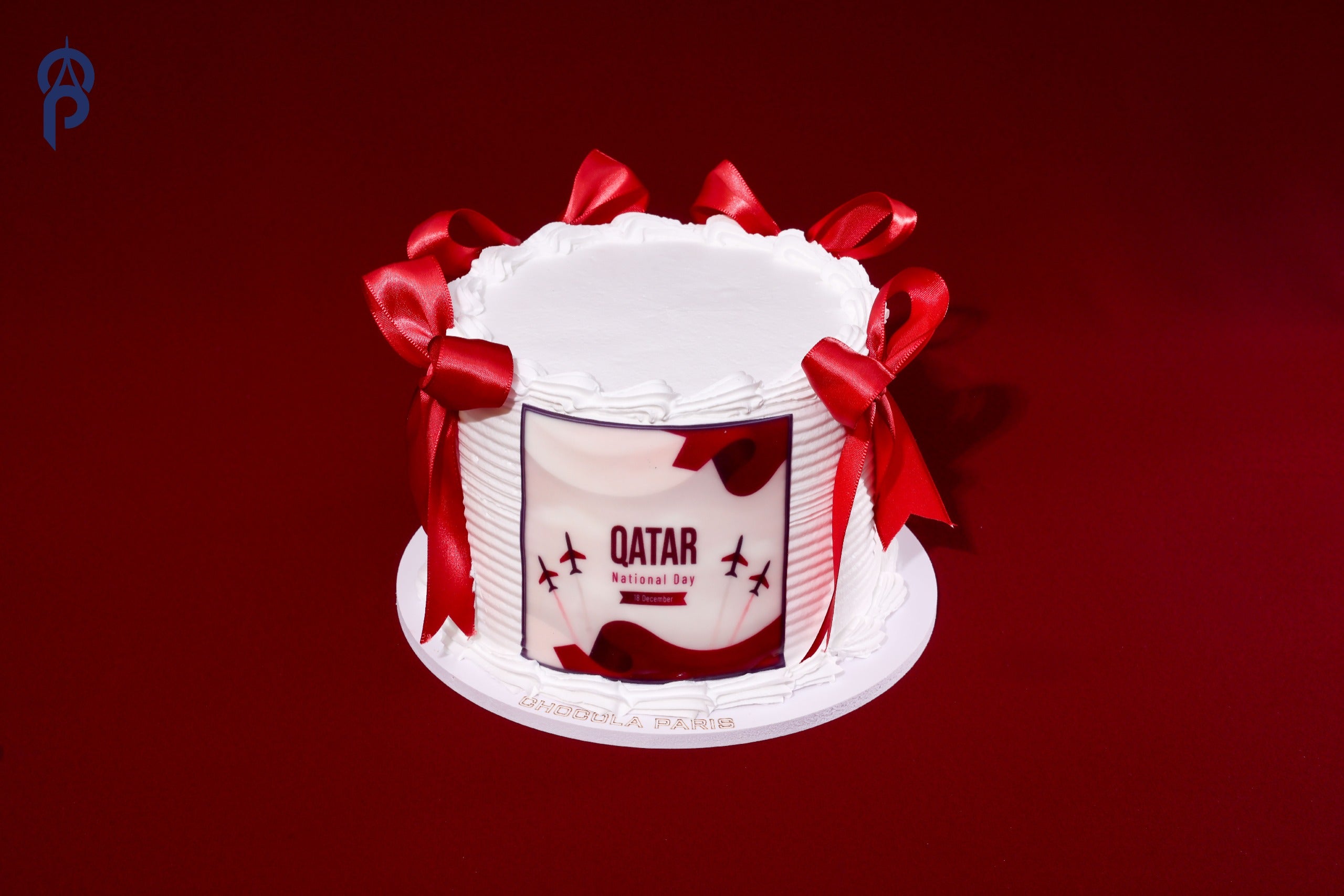 national day special ribbon cake