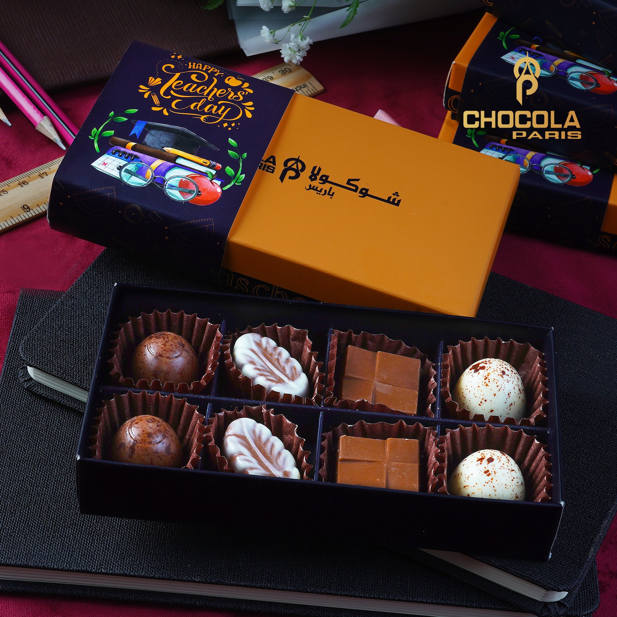TEACHER'S DAY SPECIAL A SET OF EIGHT BELGIAN CHOCOLATE