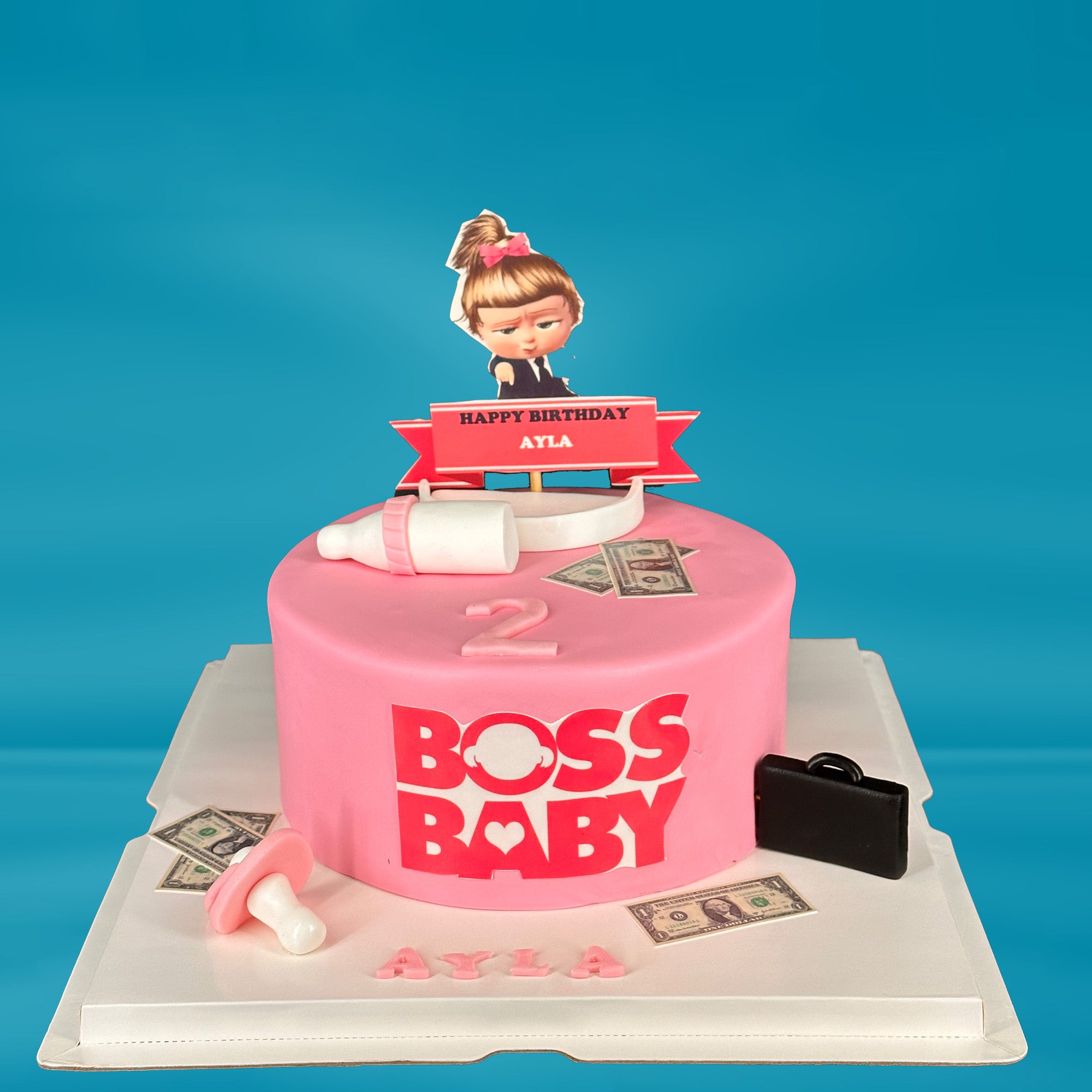 Baby Boss pink Cake