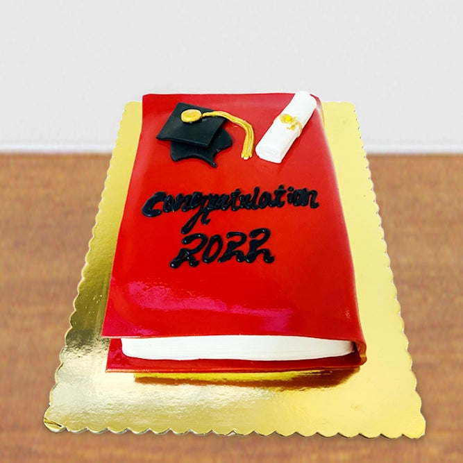 Graduation Day Book Cake