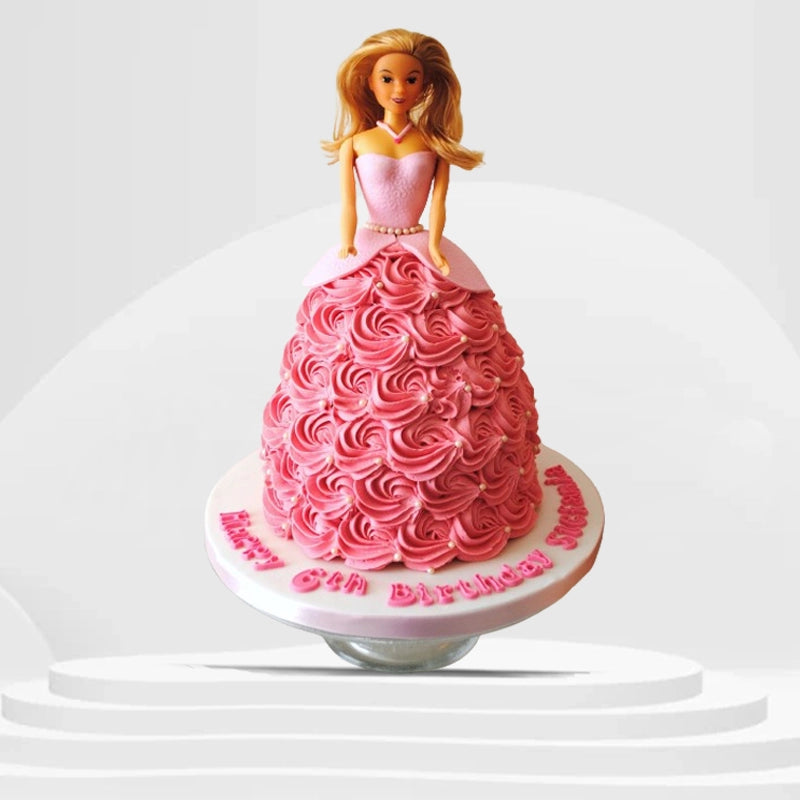 Cute Barbie Doll Cake in Qatar