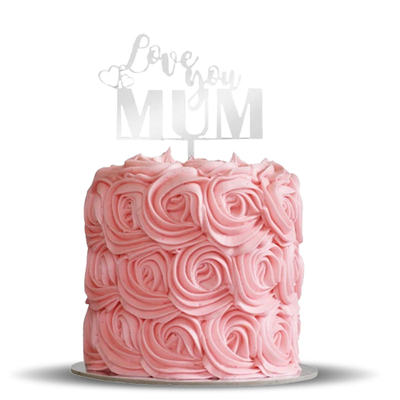 Adorable Pink Mother's day cake in qatar