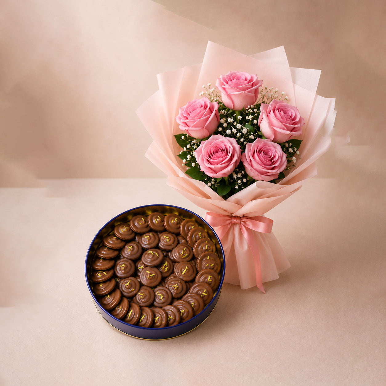 Pink Bliss & Chocolate Delight