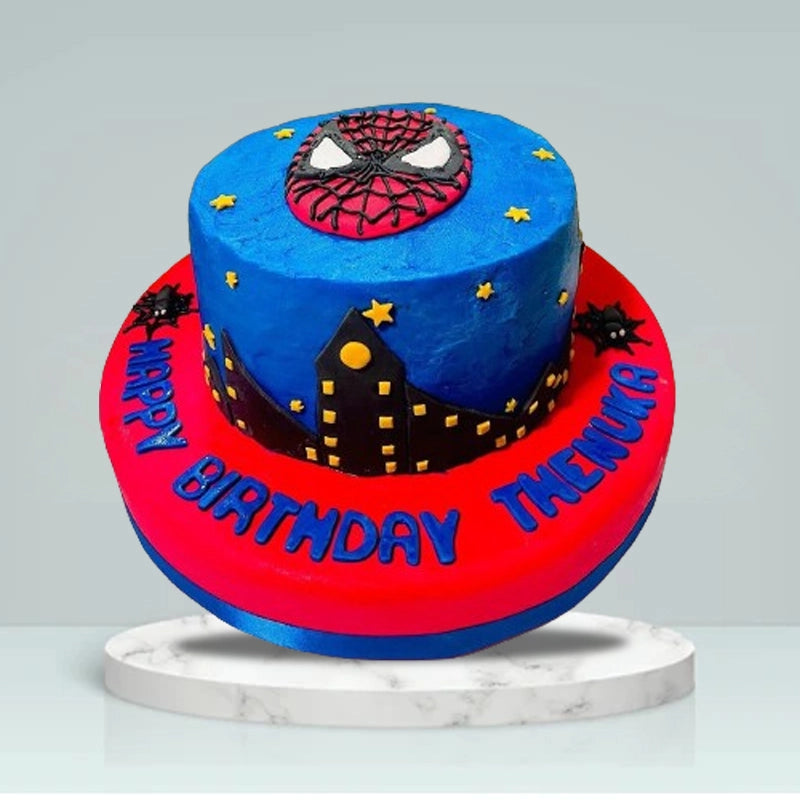 Spiderman Theme Birthday Cake in Qatar