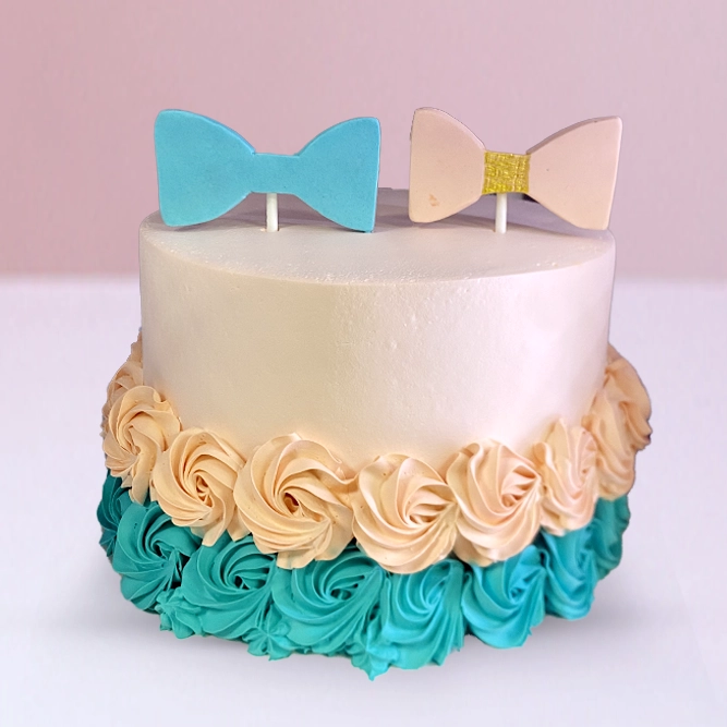 Elegant Bowtie Theme Cake in Qatar