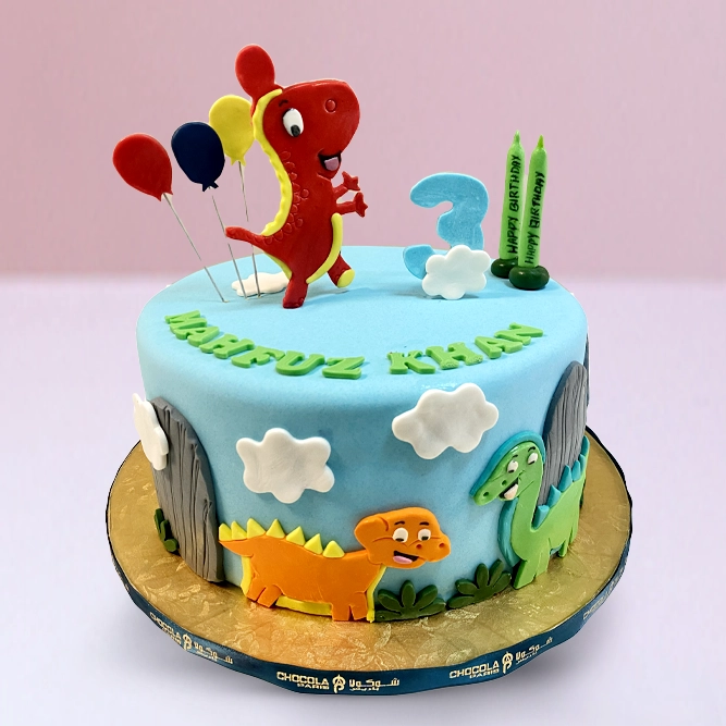 Dino jungle Theme Cake in Qatar