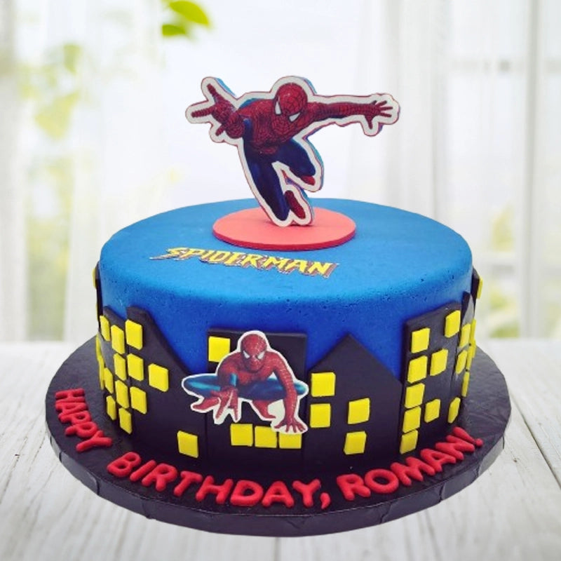 Spiderman City Cake in Qatar