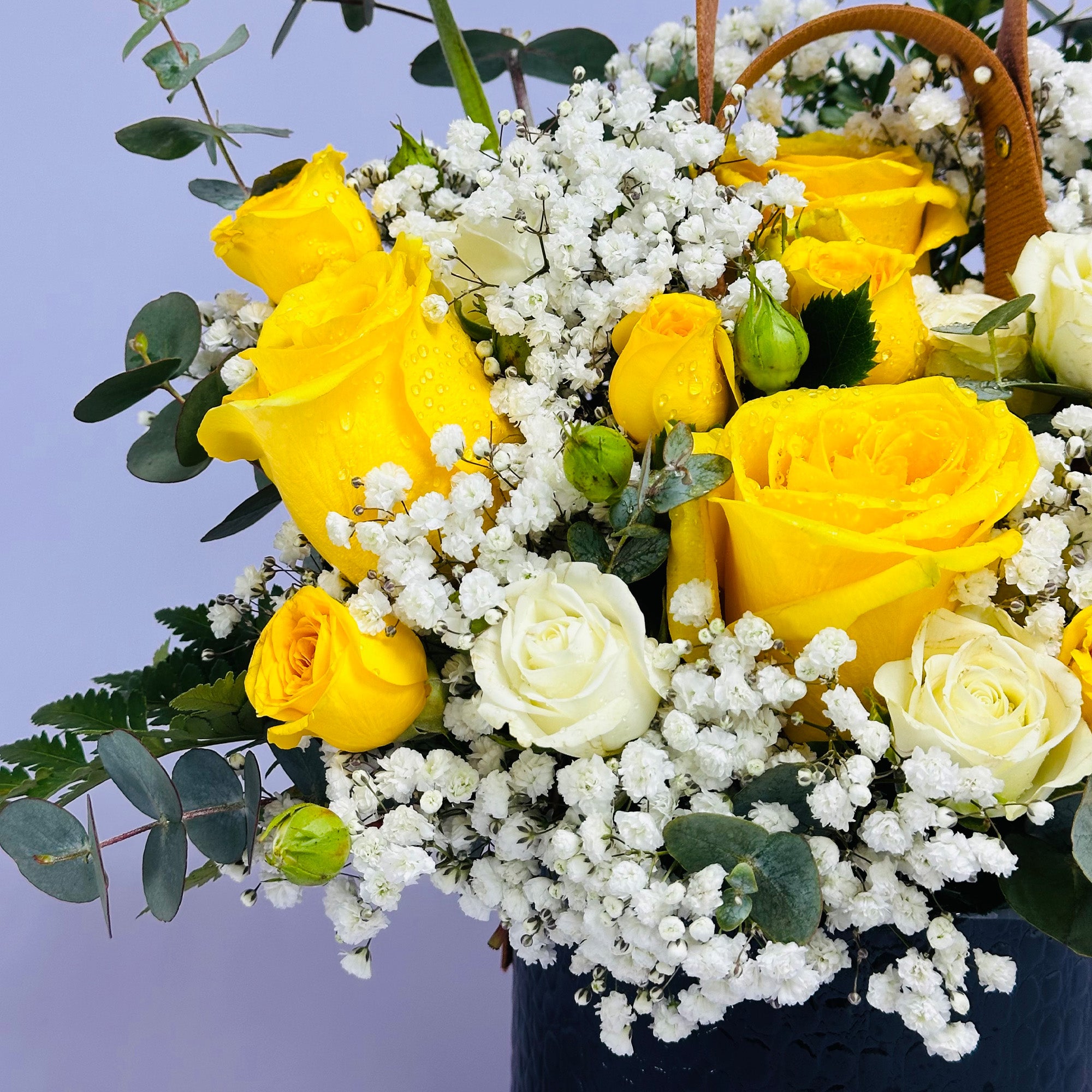 Golden Glow Floral Basket