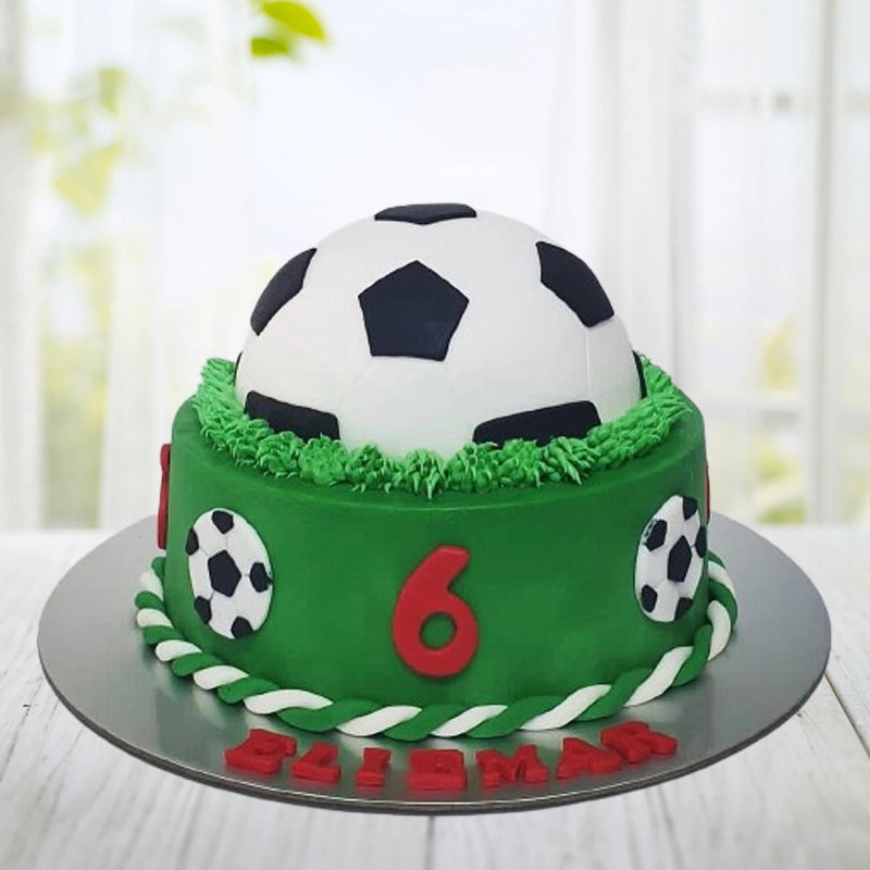 Football Themed Birthday Cake in Qatar