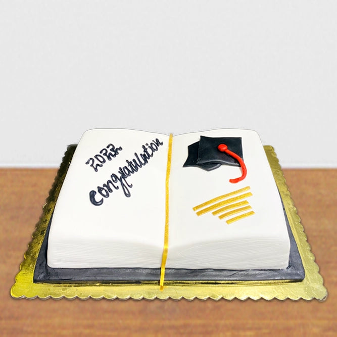 Book Theme Graduation Day Cake