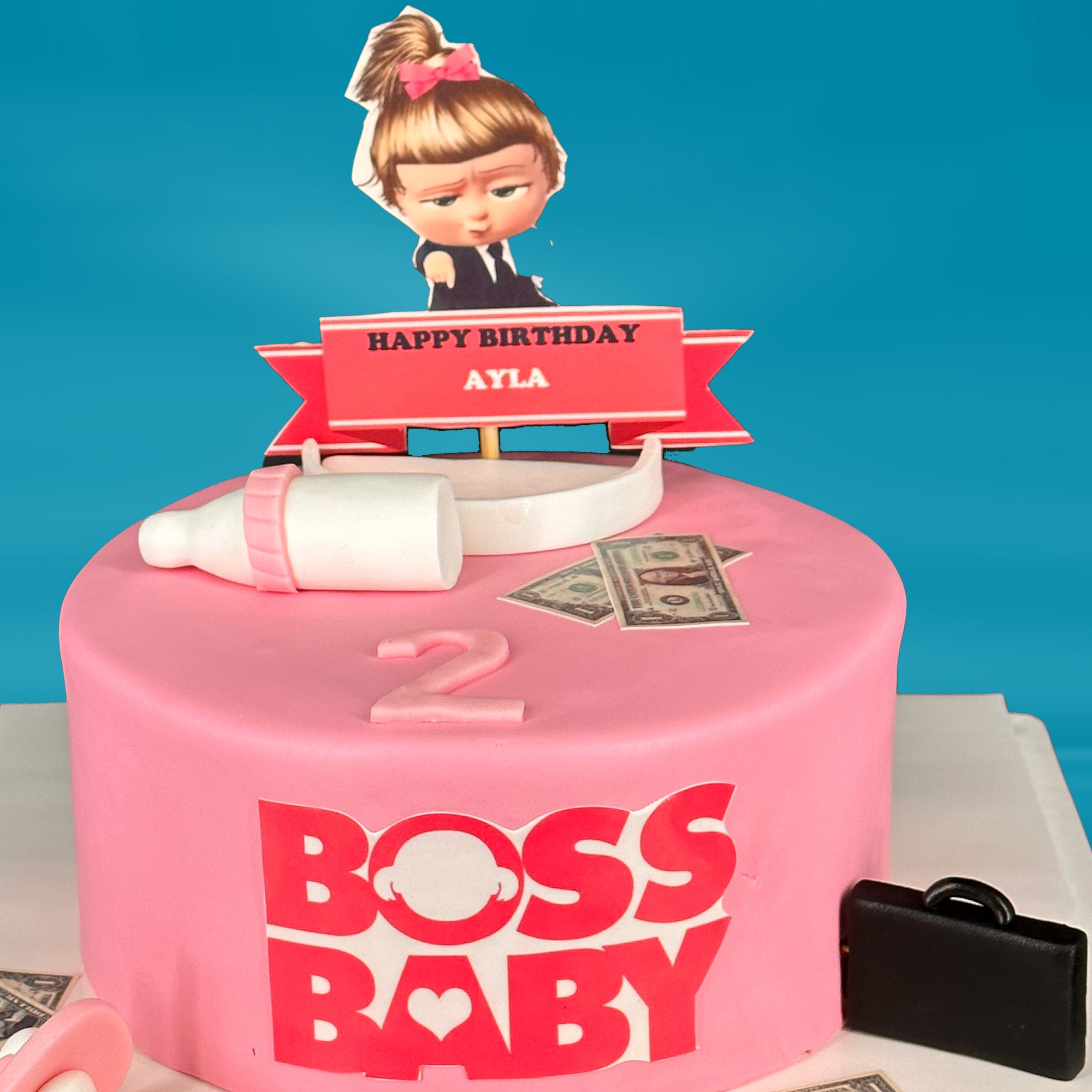 Baby Boss pink Cake