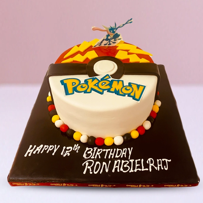 Pokemon Ball Birthday Cake in Qatar