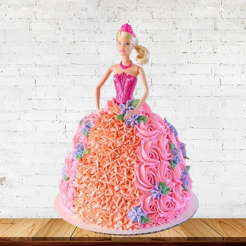 Delightful Barbie Doll Cake in Qatar