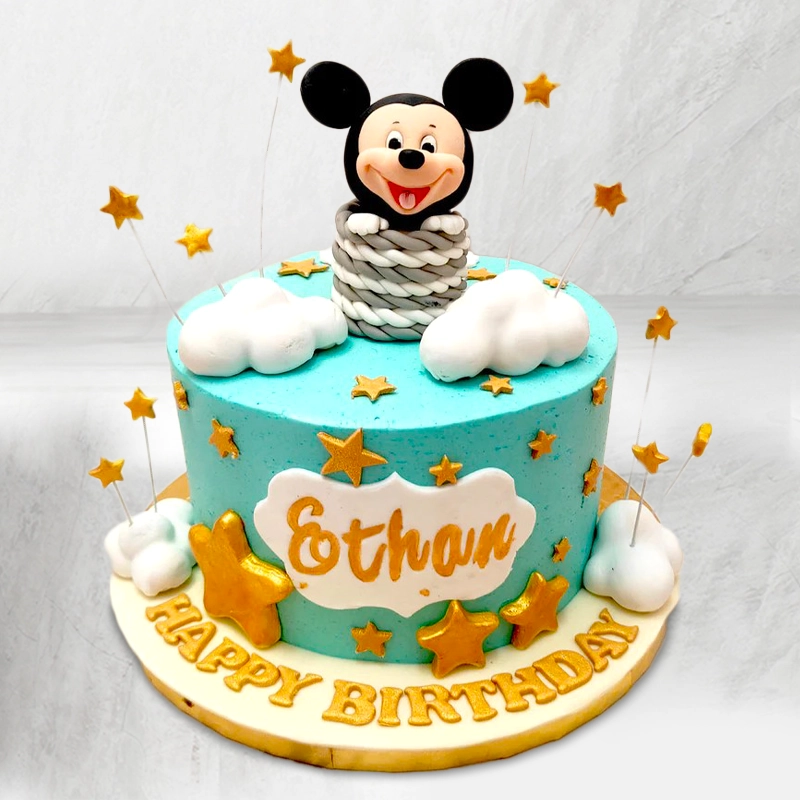 Mickey Mouse Theme Birthday Cake