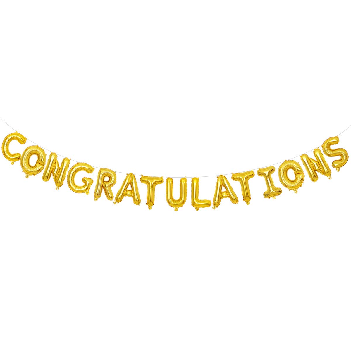 Big Gold CONGRATULATIONS Balloon Banner