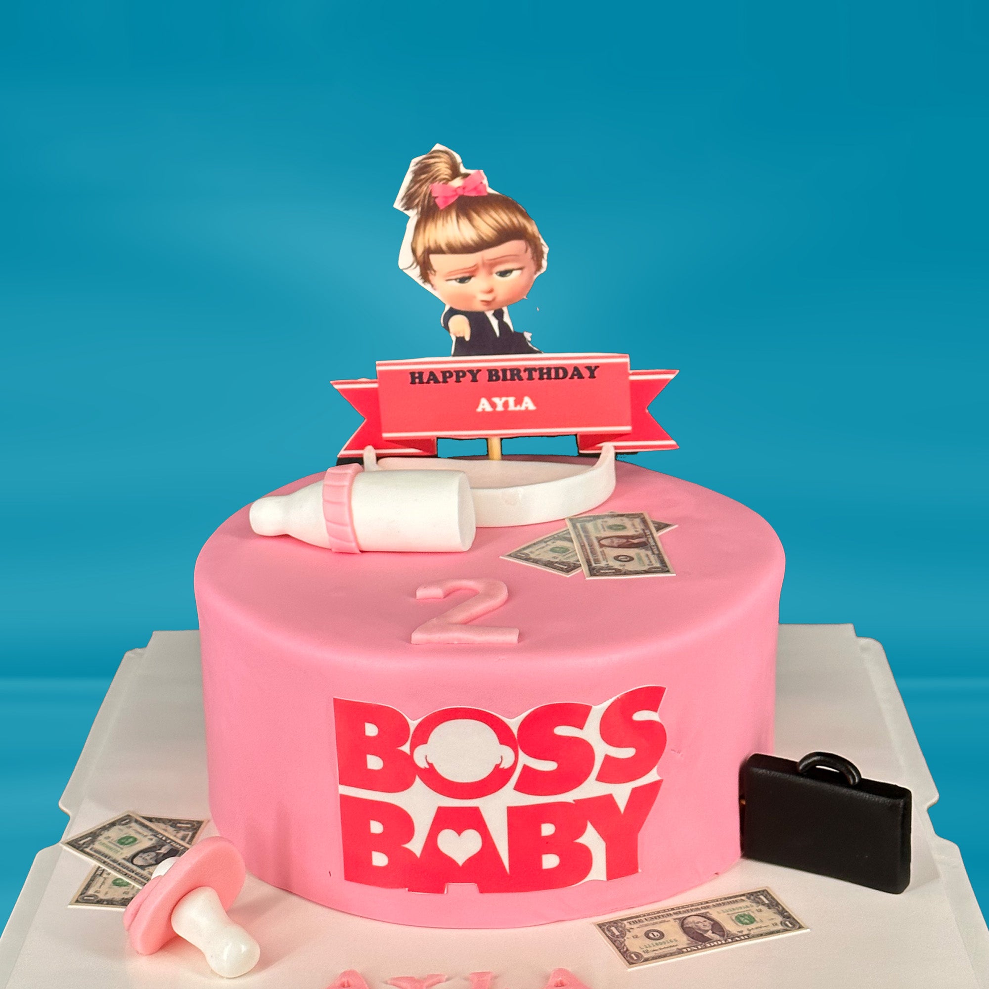 Baby Boss pink Cake