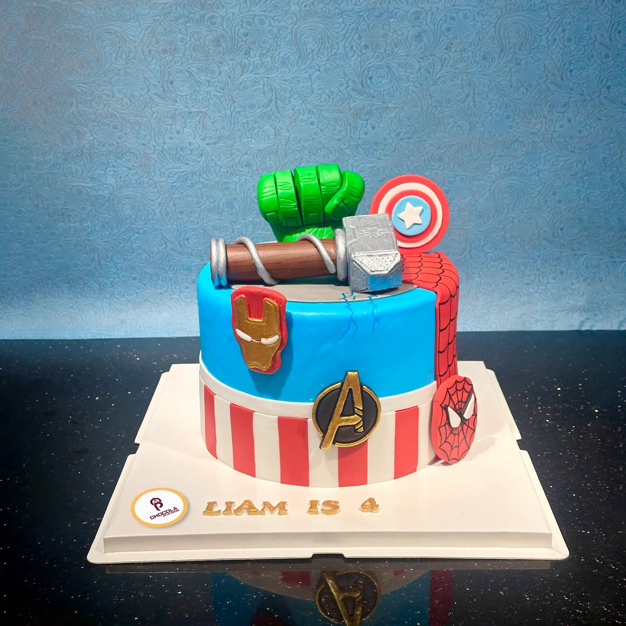 Marvel Avengers Theme Cake