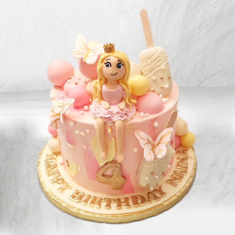 Lovely Princess B'Day cake