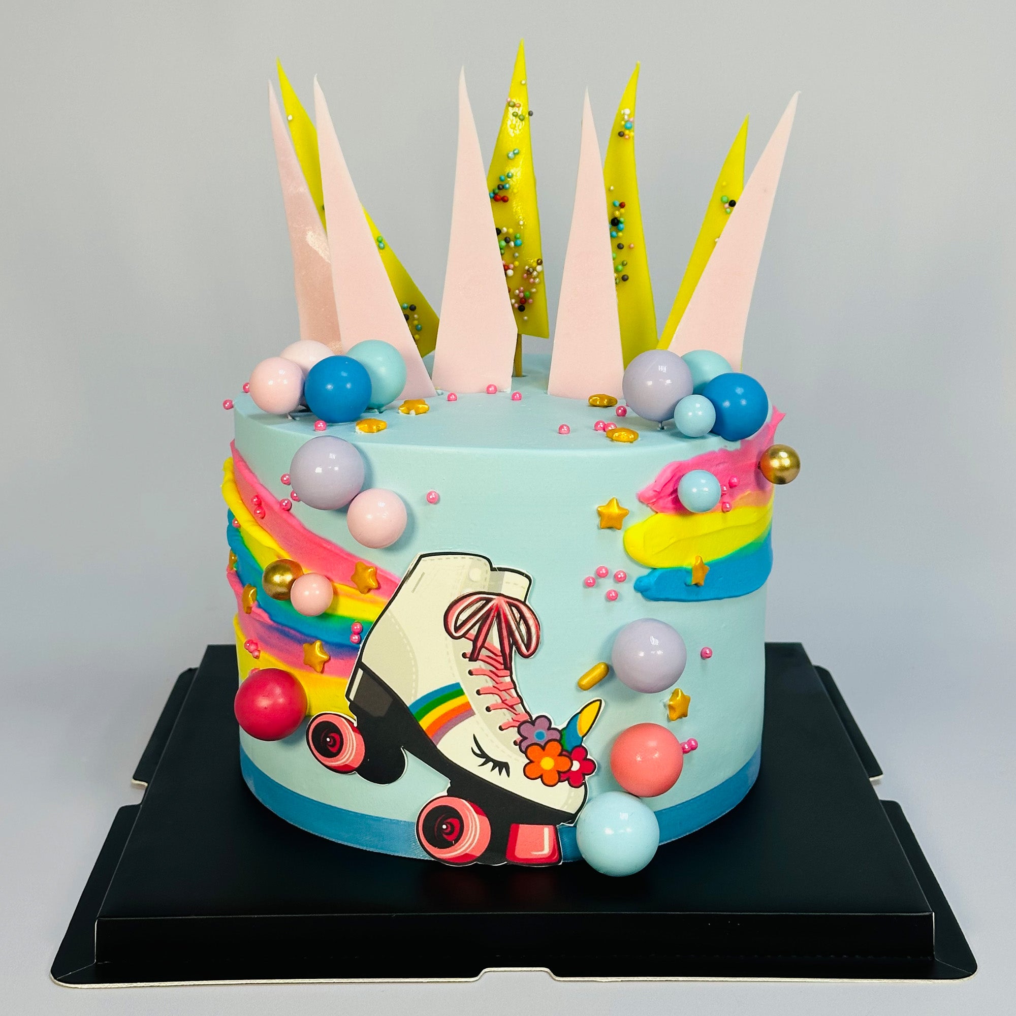 Roller skate birthday cake