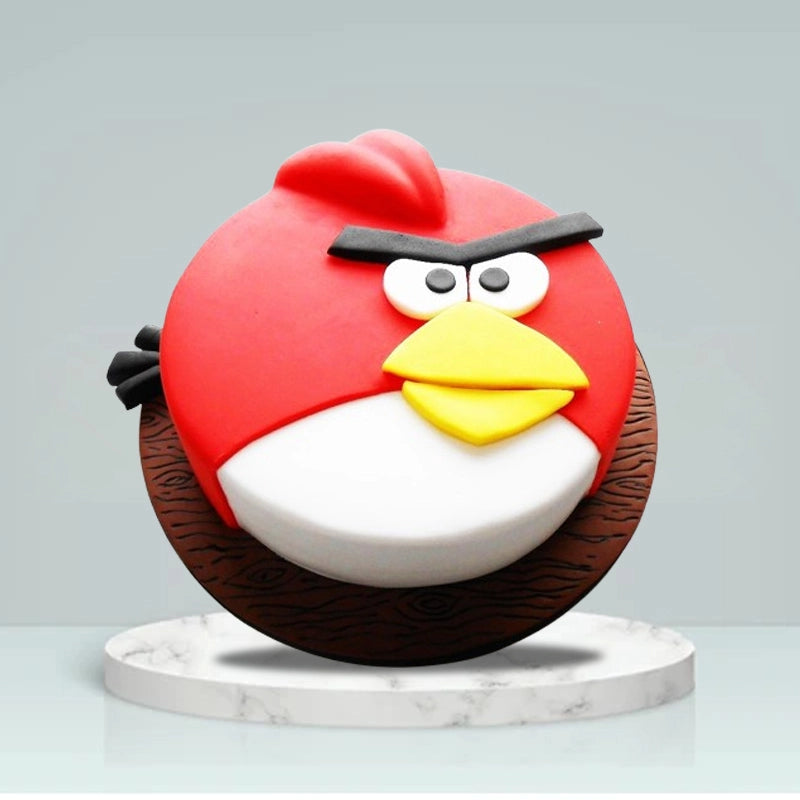 Yummy Angry Bird Theme Cake in Qatar