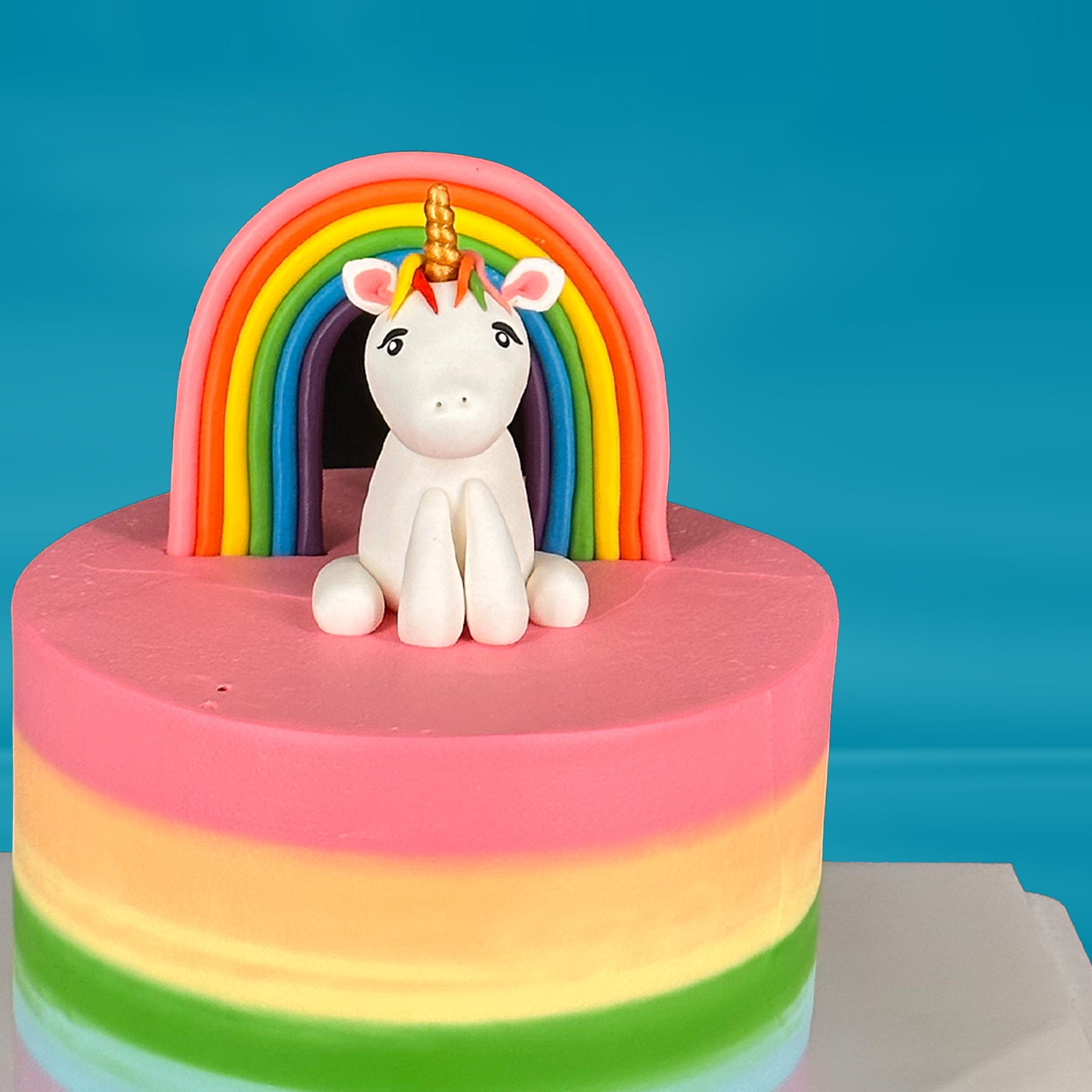 Rainbow Bliss Unicorn Cake