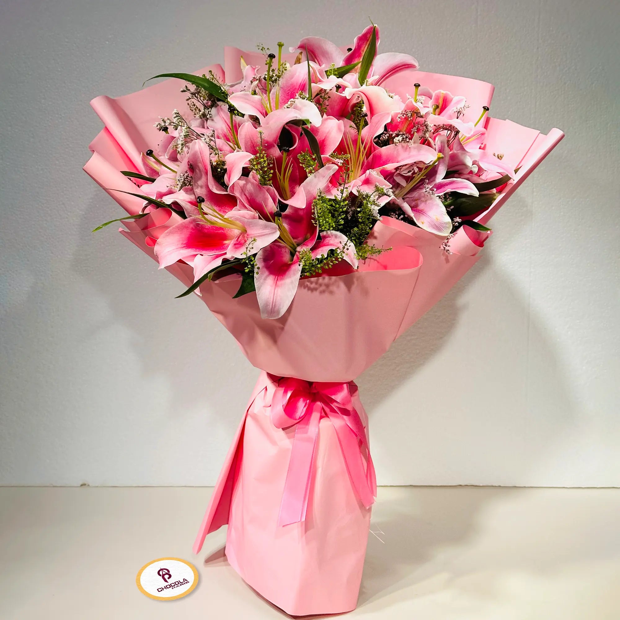 Pink Lily flower bouquet