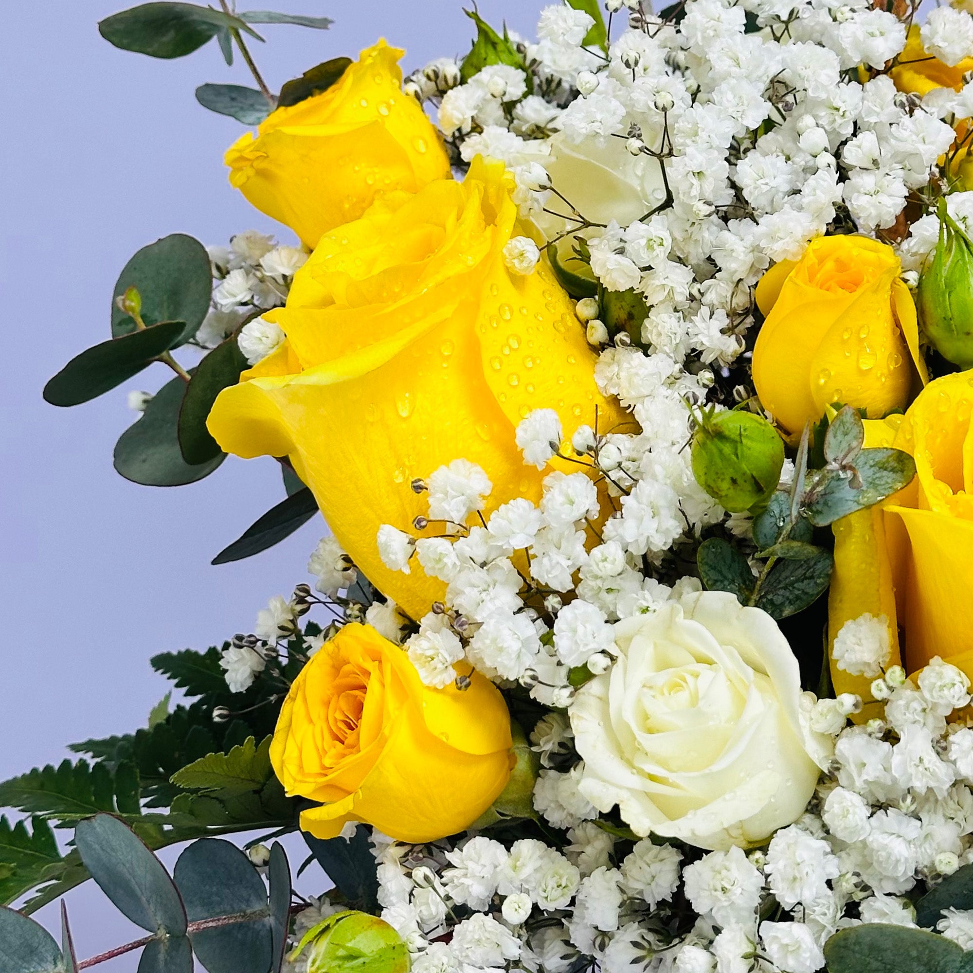 Golden Glow Floral Basket