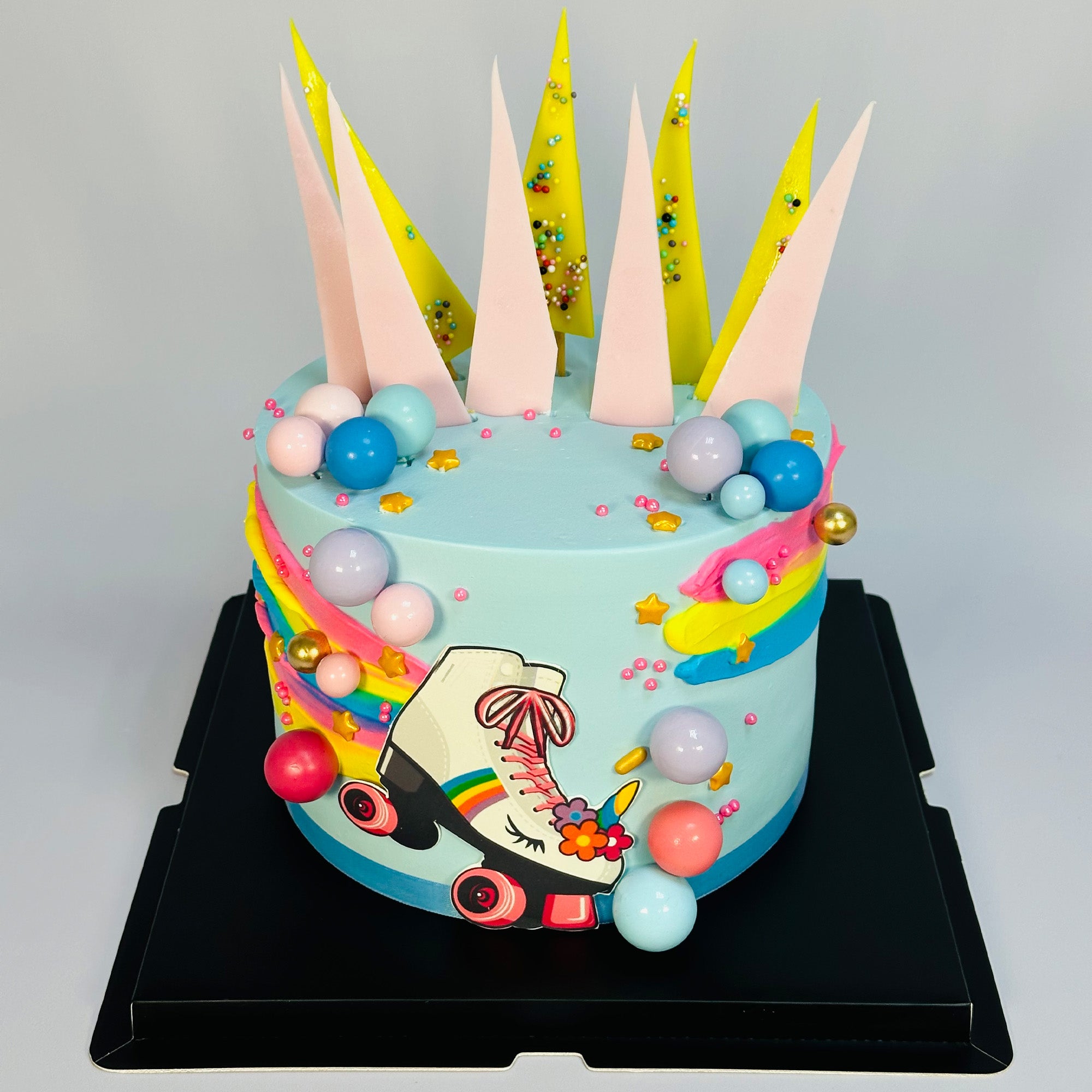 Roller skate birthday cake