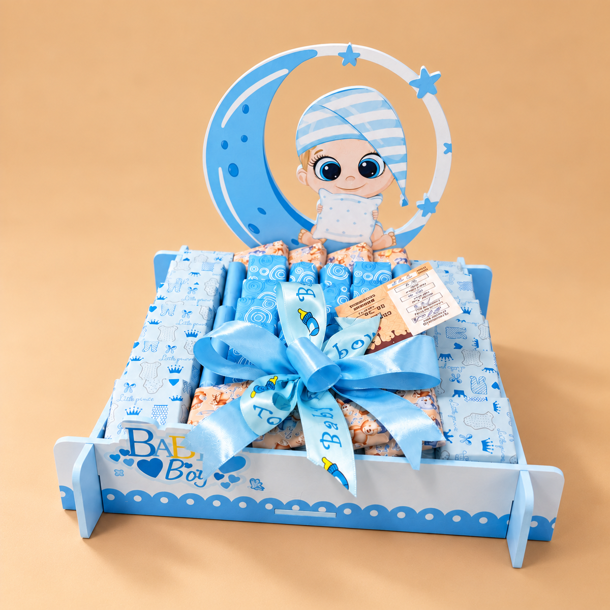 Baby Boy Moon Chocolate Tray