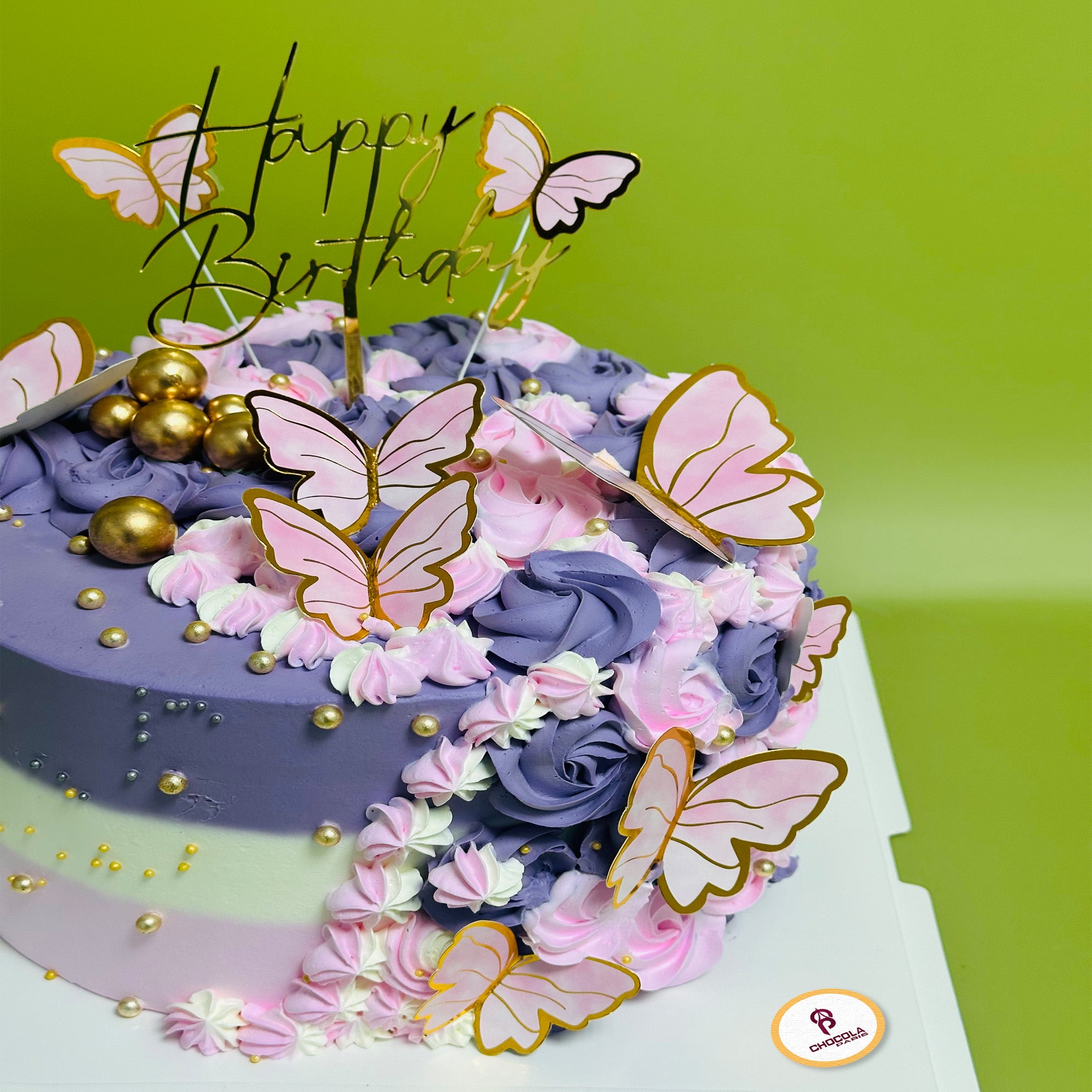 Colourful Butterfly Cake