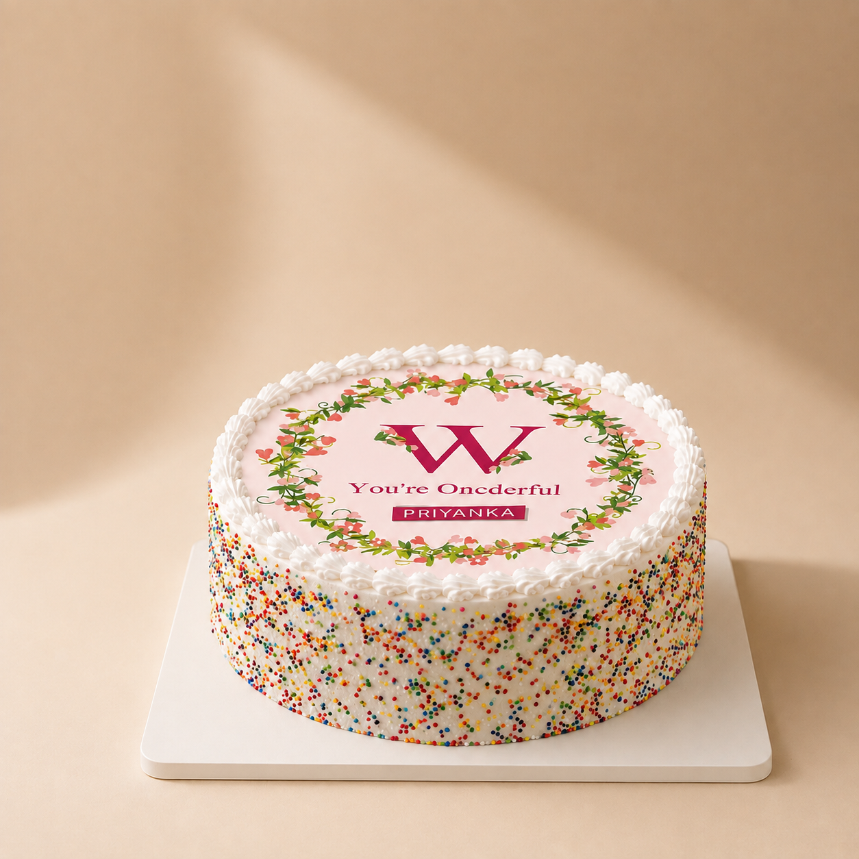 Wonderful Women Sprinkle Cake (Corporate)