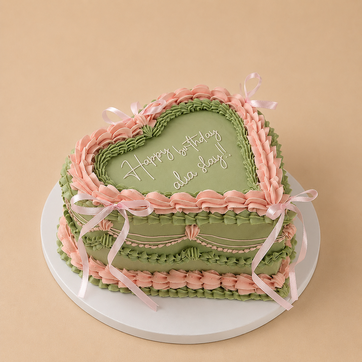 Green Meadow Ribbon Cake
