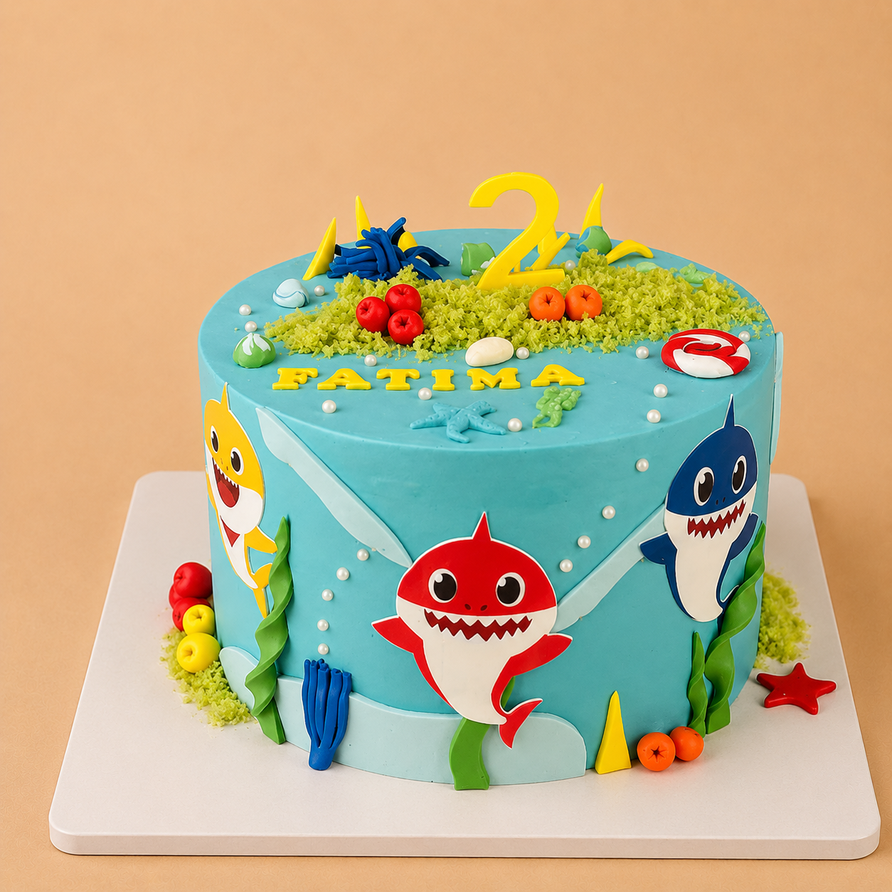 Baby Shark Treat Cake