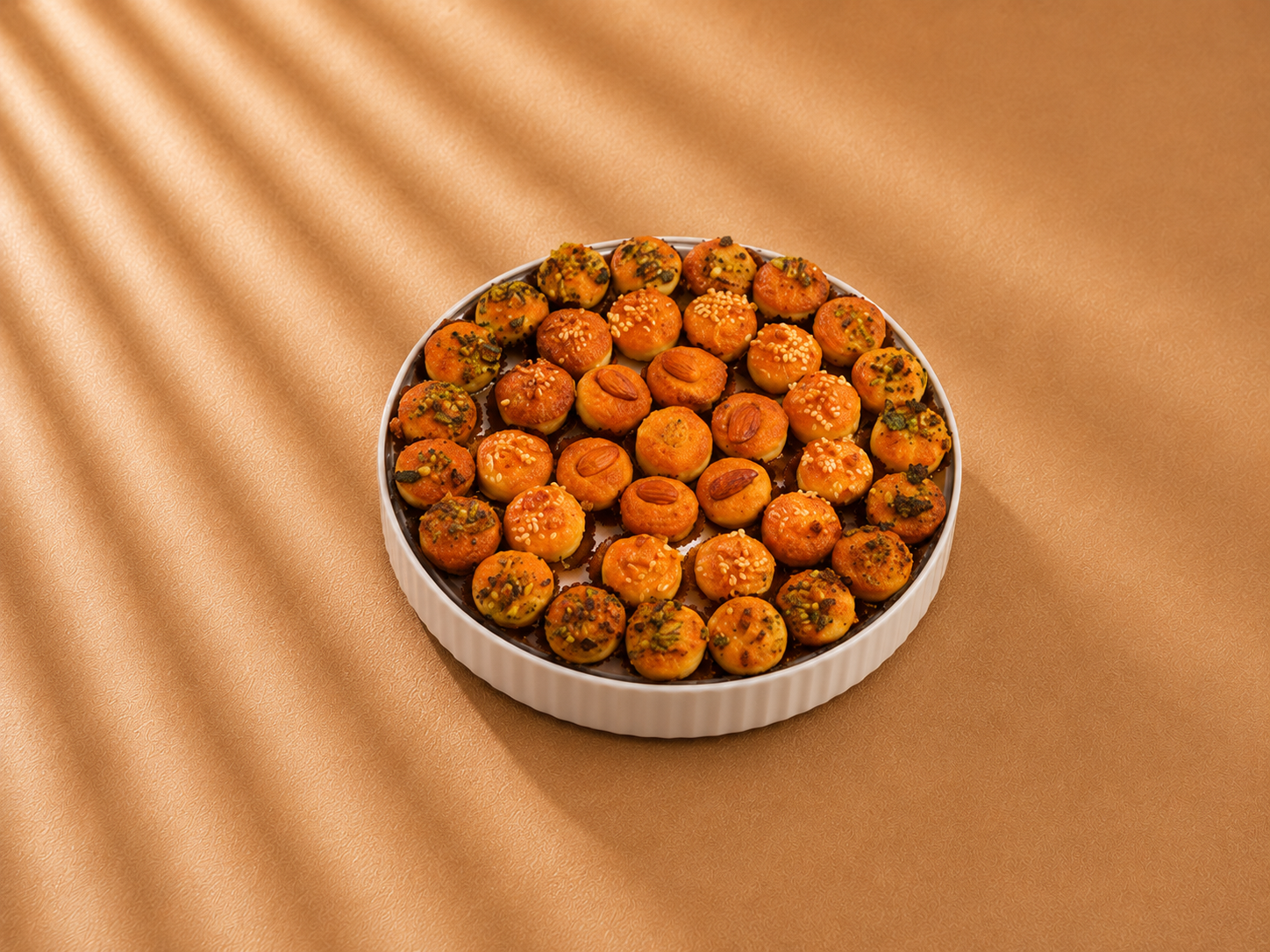 Basbousa Mix Nuts  بسبوسة المكسرات المشكلة