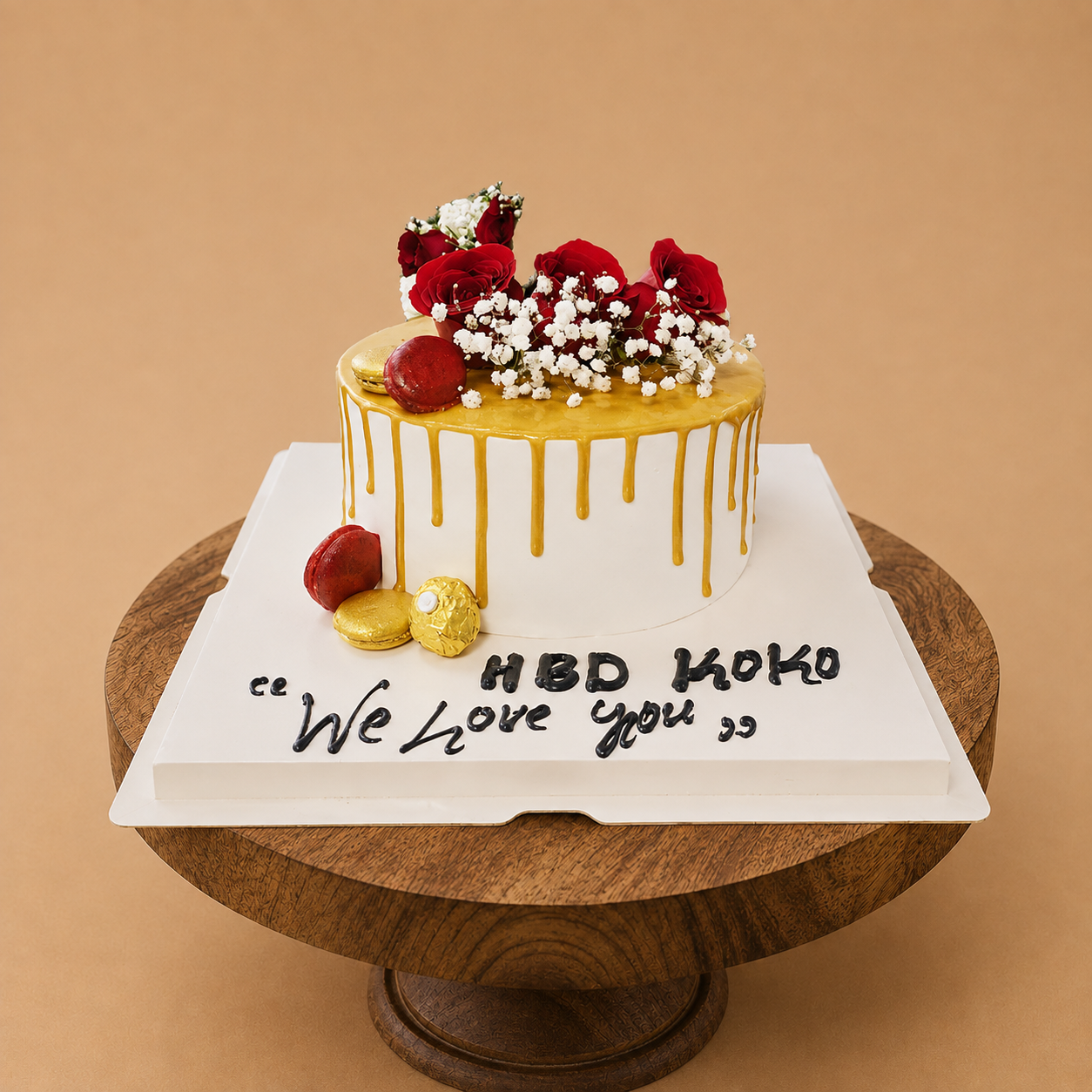 Caramel Drip Cake