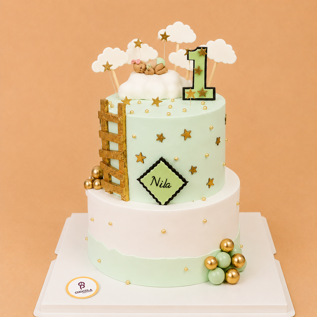 Adorable First birthday cake