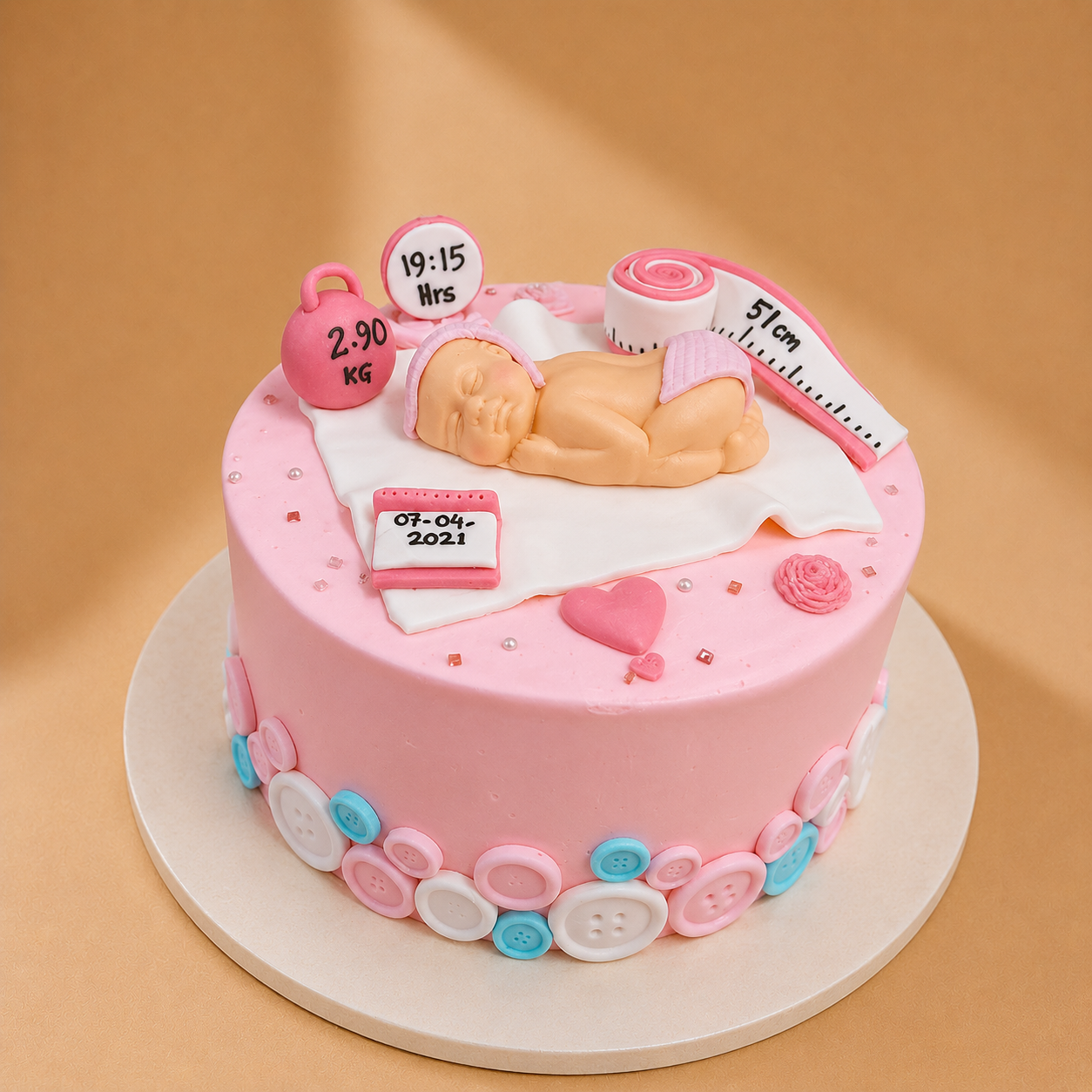 Beautiful Baby Shower Theme Cake