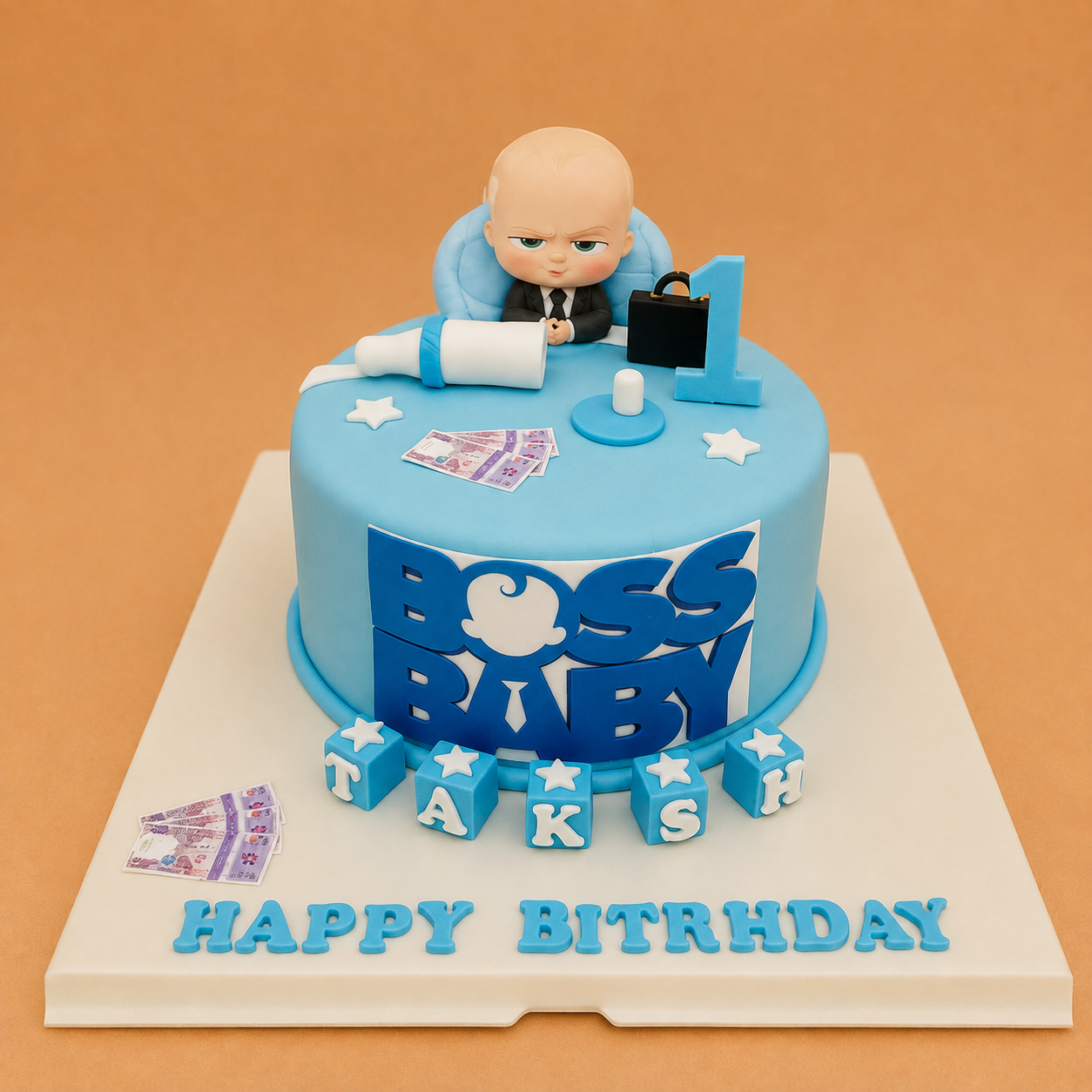 Boss Baby Theme Cake