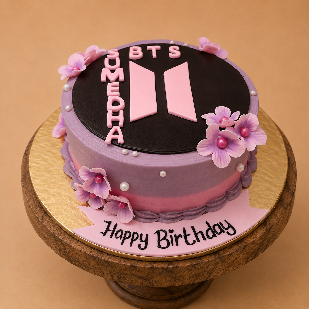 BTS Theme B'Day Cake