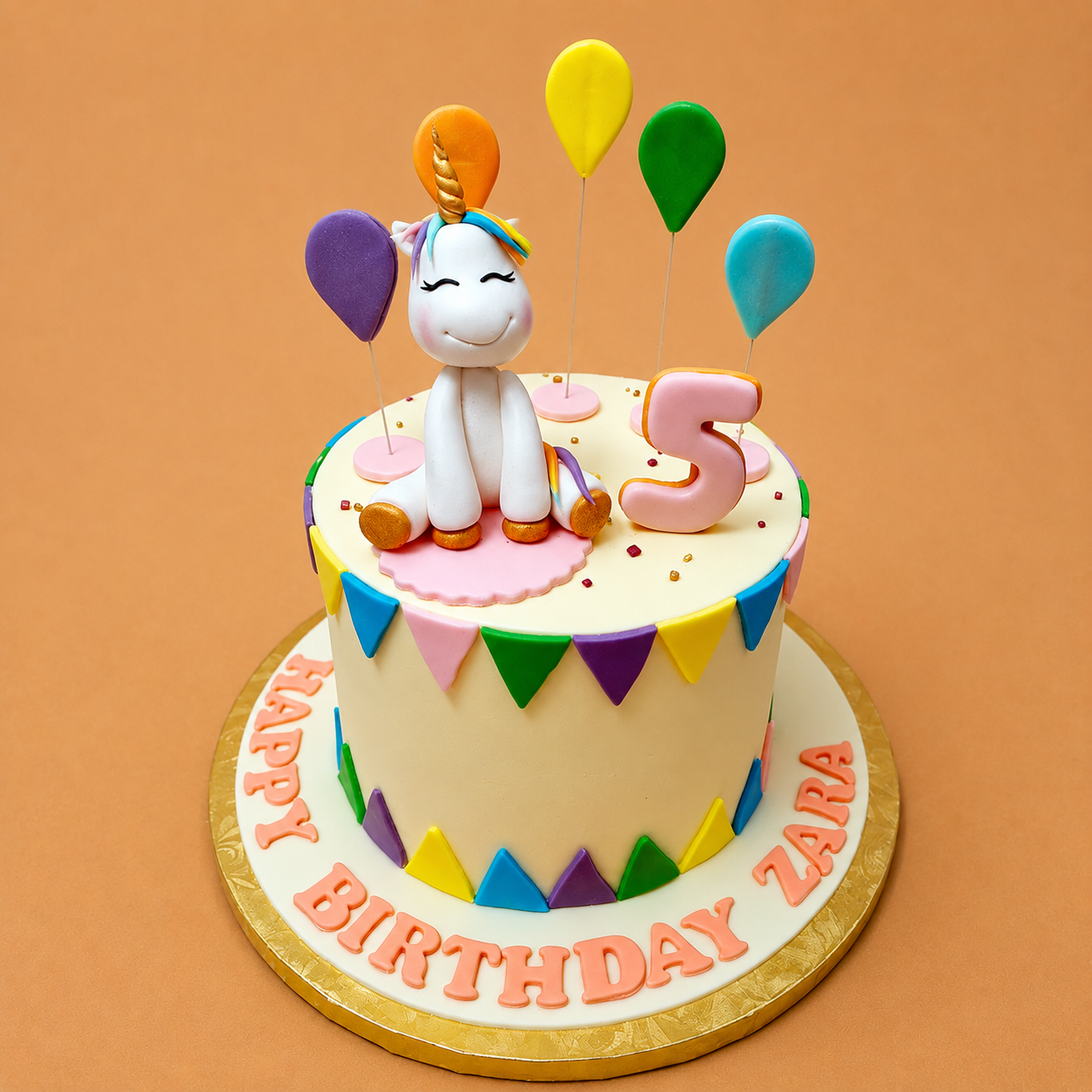 Buttery Yellow Unicorn Cake