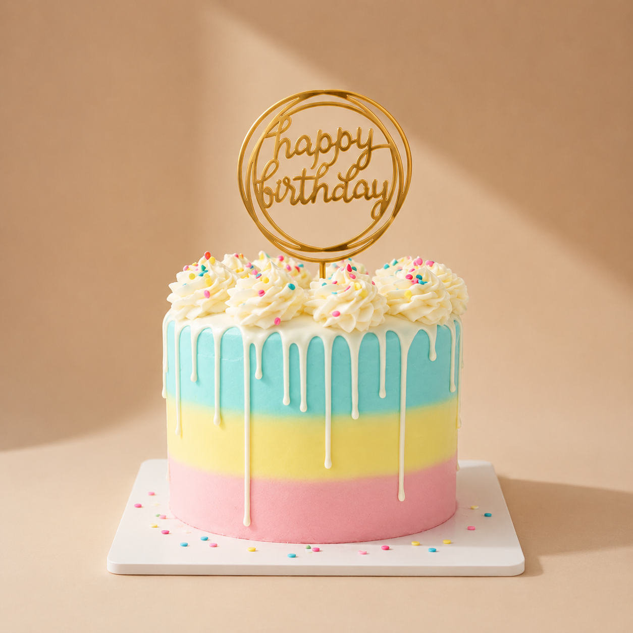 Colorful B'Day Cake