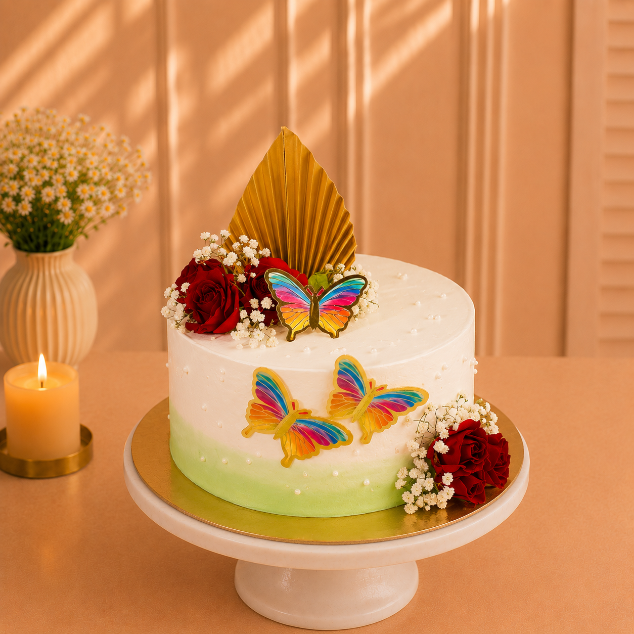Fluttery butterfly cake