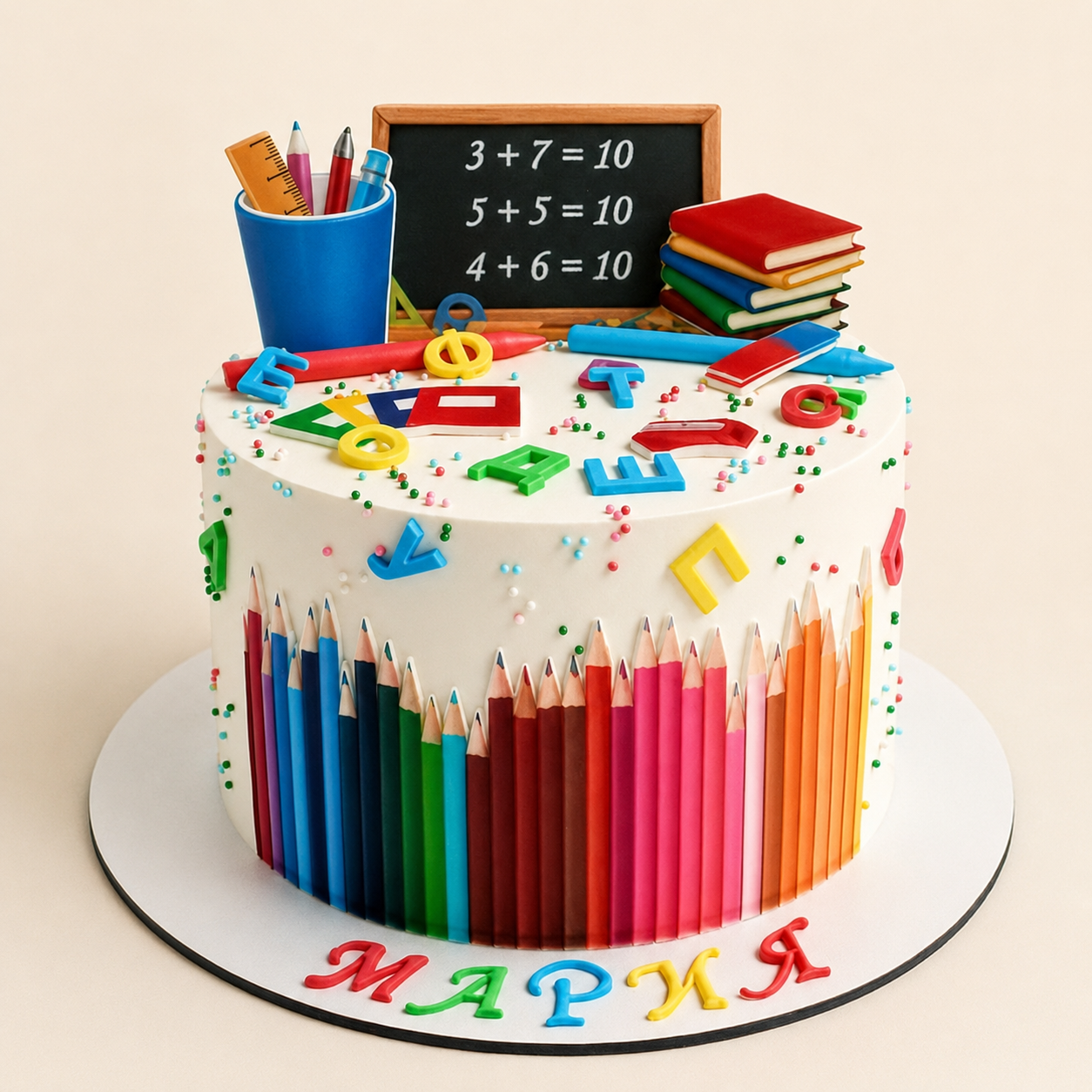 Back to School Pencil Cake