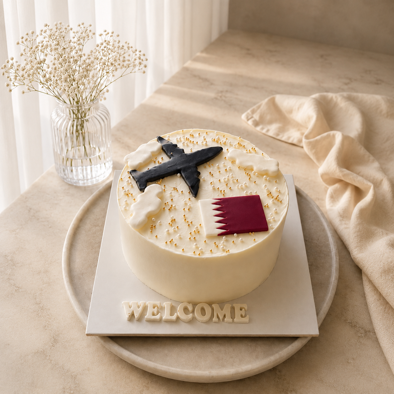 Welcome to Qatar Celebration Cake