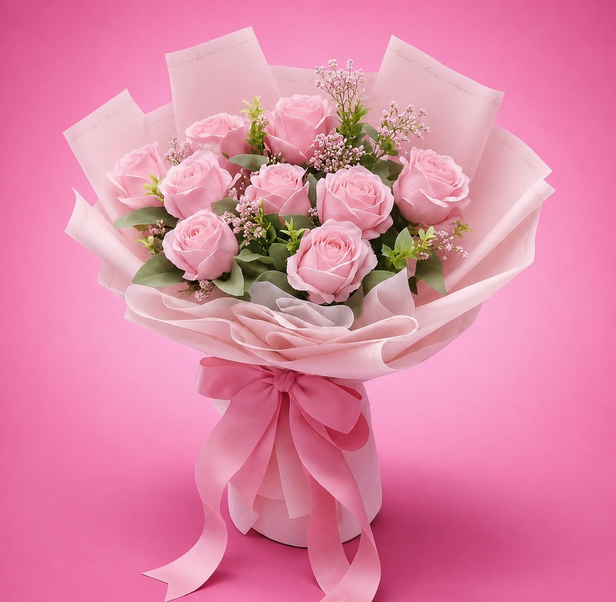 Pink Dream Rose Bouquet