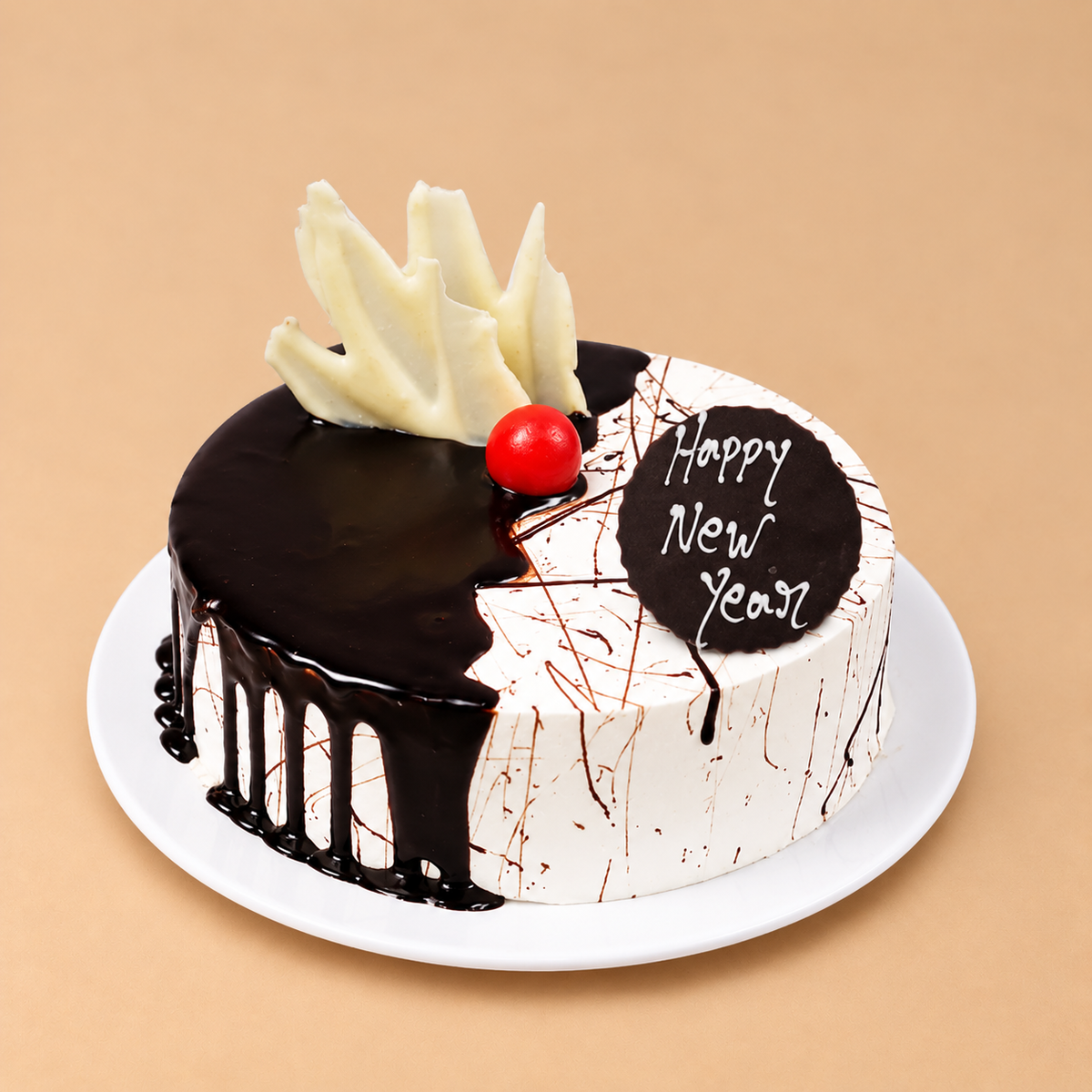 New Year Cake with Chocolate Spread