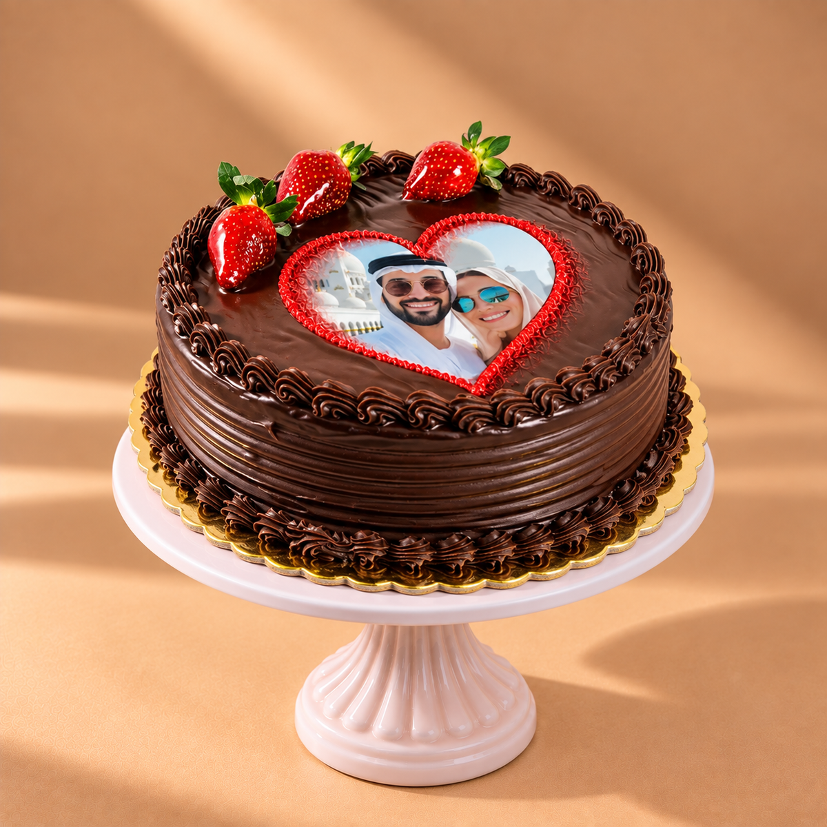 Customised Chocolate photo cake