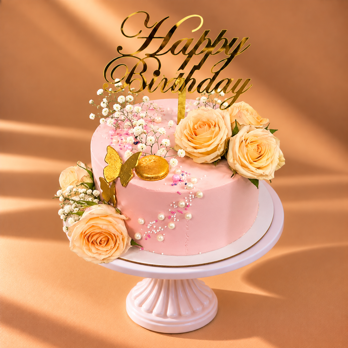 Elegant Pink Cake