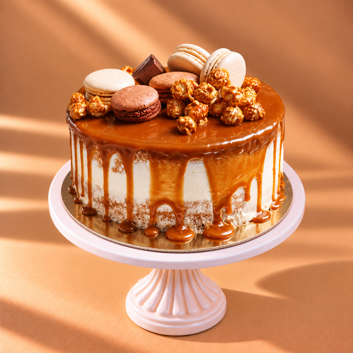 Delicious Caramel Drip Cake